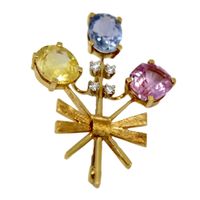 Brosche Saphir Brillanten Dorotheum Juwelenlabor